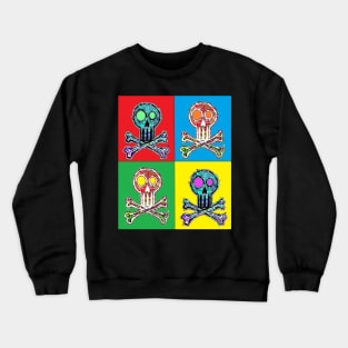 pop art skull art pop Crewneck Sweatshirt